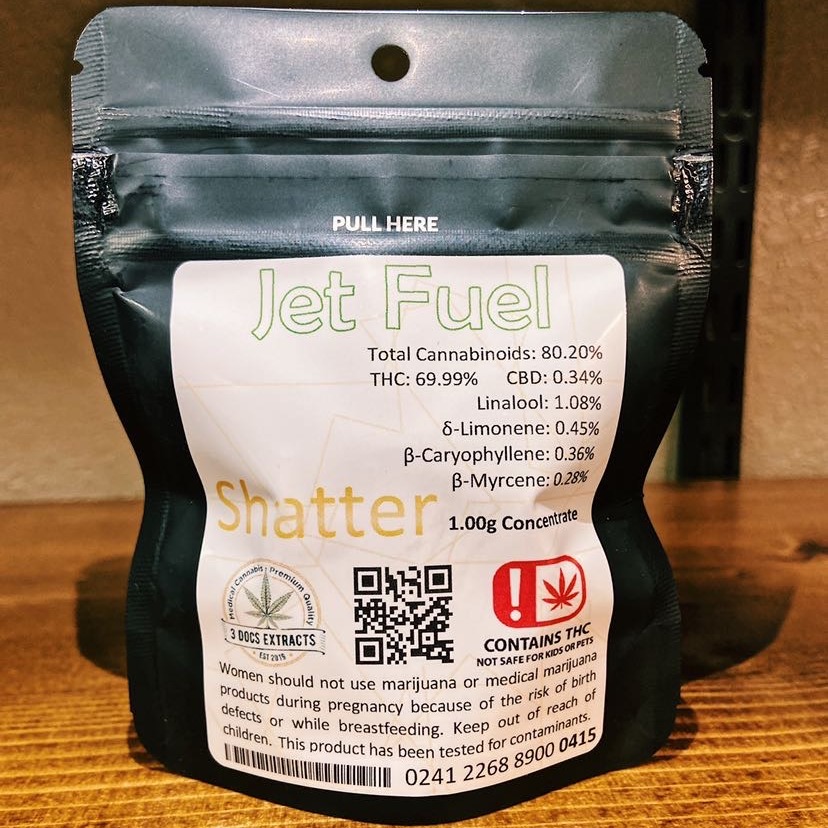 Jet Fuel Shatter 1g Leafly